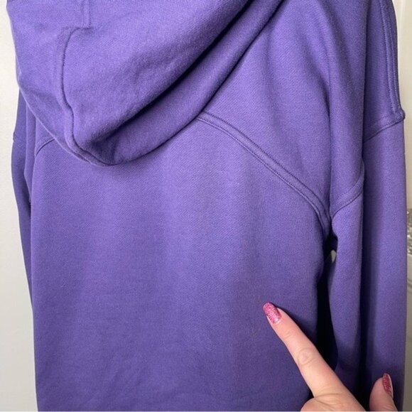 Lululemon All Yours Hoodie Terry Cloth Sweatshirt Purple Midnight Orchid 8 - Picture 10 of 13